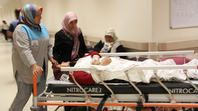 Ağaçtan düşen kadın ağır yaralandı