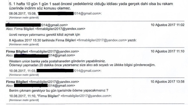 Şifre karşılığı bin 500 Euro talep etti