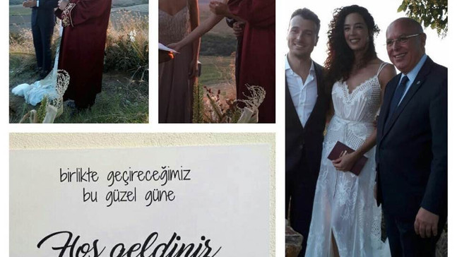 Eski dünya güzeli Azra Akın nikah masasına oturdu
