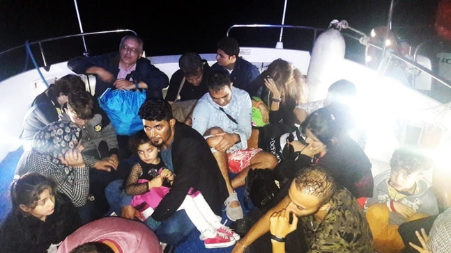 Bodrum'da 18 göçmen yakalandı