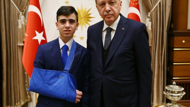 Cumhurbaşkanı Erdoğan, Filistin direnişinin simgesi Cuneydi’yi kabul etti