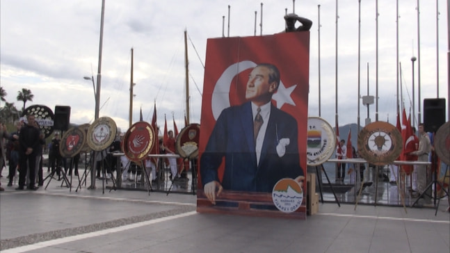 Atatürk’ün Marmaris’e gelişi törenle kutlandı