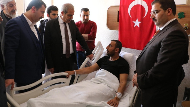 Afrin gazisi memleketi Şanılurfa’da tedavi görüyor