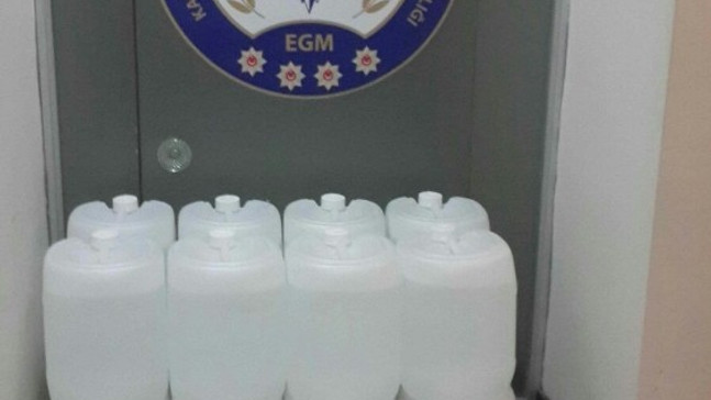 Marmaris’te 500 litre sahte içki ele geçirildi