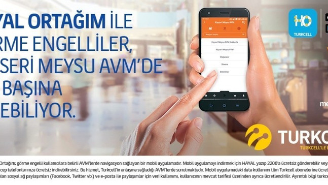 Kayseri Meysu Outlet’te engeller “Turkcell Hayal Ortağım” ile kalktı
