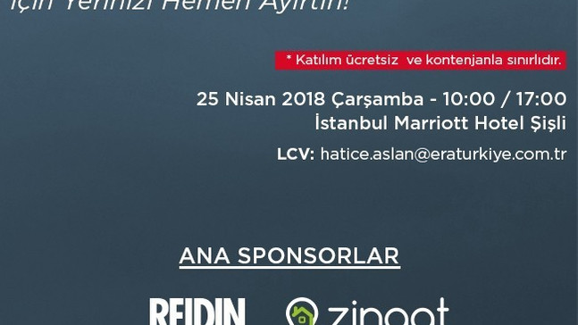 Gayrimenkul Zirvesi 25 Nisan’da İstanbul’da
