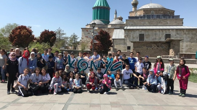 Şehit Mehmet Yılmaz İmam Hatip Ortaokulu, Konya’yı gezdi
