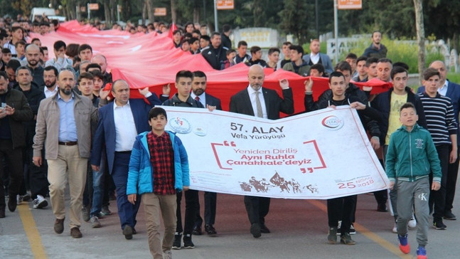 Samsun’da 57. Alay’a Vefa Yürüyüşü
