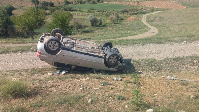 Gercüş’te takla atan otomobilde 1 kişi yaralandı
