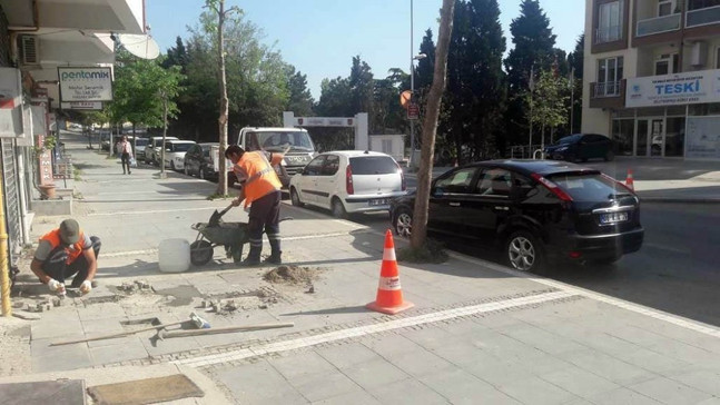 Tekirdağ’da tretuvarlar yenileniyor
