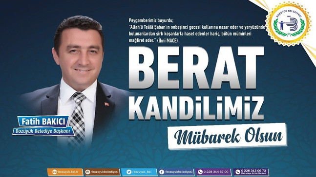 Başkan Bakıcı’dan Berat Kandili mesajı
