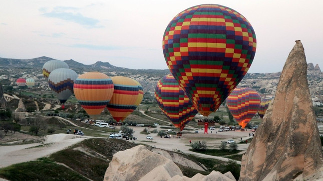 Kapadokya’da balon turları yine iptal edildi