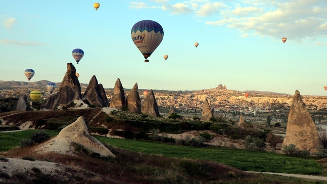 Kapadokya’da balon turları iptal oldu