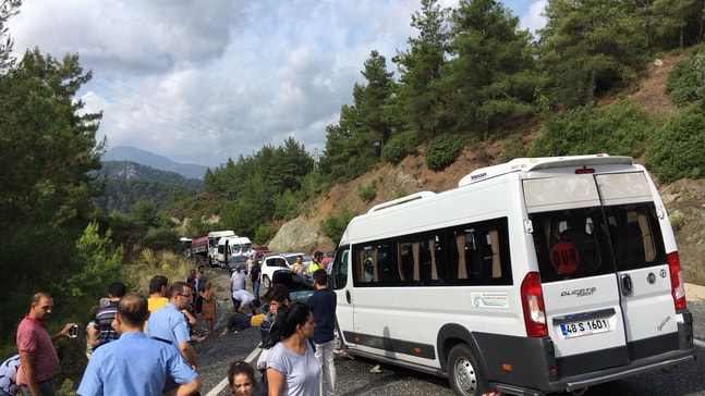 Marmaris'teki kazada 14 kişi yaralandı