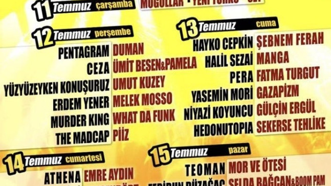 Kuşadası Gençlik festivali 11 Temmuz’da Sevgi Plajı’nda başlıyor
