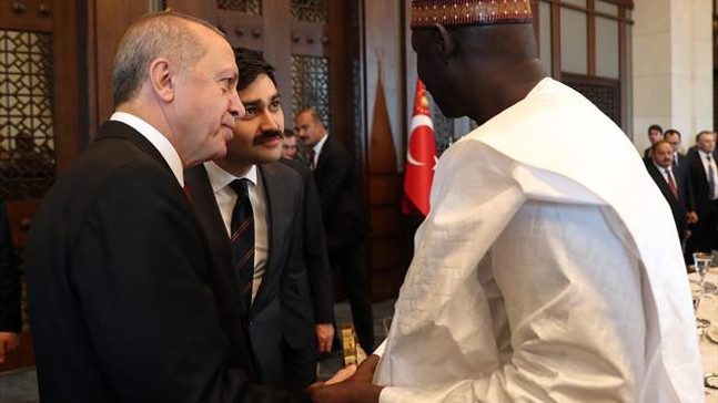 Cumhurbaşkanı Erdoğan, devlet başkanları onuruna yemek verdi