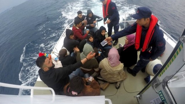 Marmaris'te 28 göçmen yakalandı