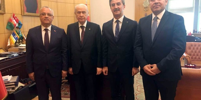 MHP’li Başkanlar Bahçeli’yi ziyaret etti
